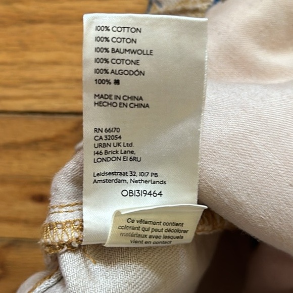 Anthropologie Pilcro Lara Ultra High Rise Floral Denim Shorts Size XL - Picture 10 of 11